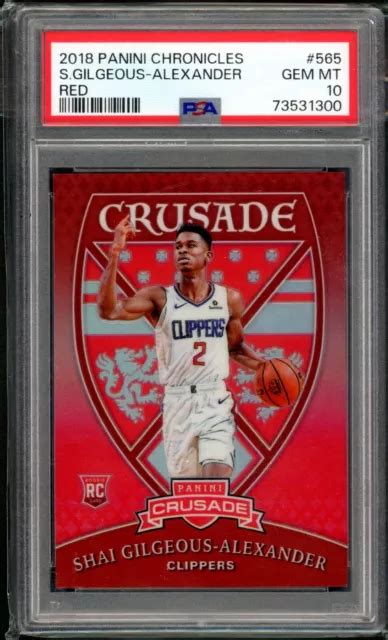 Chronicles Shai Gilgeous Alexander Rc Premio Rosso Psa