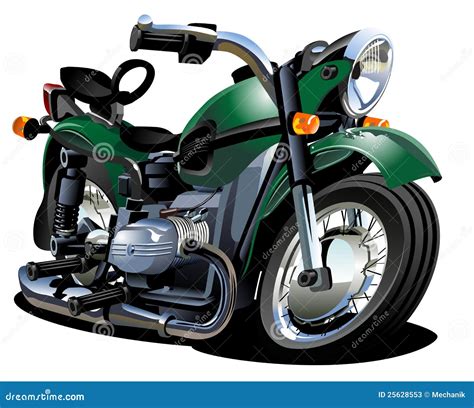 Vector Cartoon Motorcycle Stock Vector Illustration Of Design 25628553
