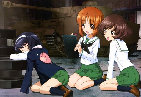 Girls Und Panzer Mako Yukari And Miho In Stunning 4k Ultra Hd Wallpaper