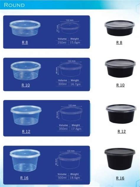 Plastic Food Disposable Containers At Rs 1 Piece Disposable Plastic