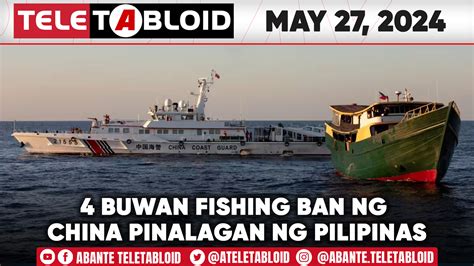 Teletabloid W Jigo Postolero Buwan Fishing Ban Ng China Pinalagan