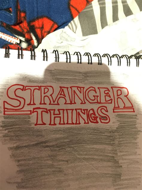 Just thought I’d draw the logo : r/StrangerThings