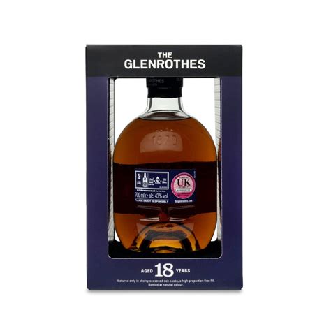 Glenrothes 18 Year Old Speyside Single Malt Scotch Whisky Jpha