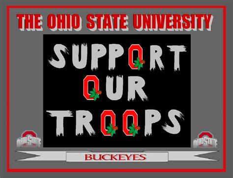 The Osu Support Our Troops Ohio State Buckeyes Fan Art 22561938