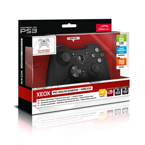 Speed-Link XEOX Pro Analog Wireless Gamepad, black инструкция