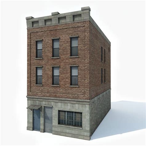 Edificio De Apartamentos Modelo D Ds Dae Fbx Max Obj