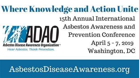 Adaos 15th Annual International Asbestos Awareness And Prevention