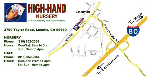 Map to High Hand | High-Hand Nursery