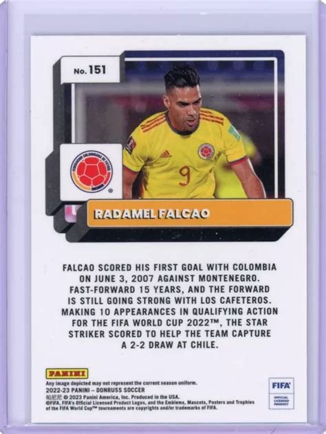 Radamel Falcao Panini Donruss Soccer Fifa Base Optique