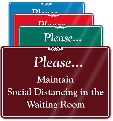 Hospital Waiting Area Signs | Patient Waiting Area Door Signs