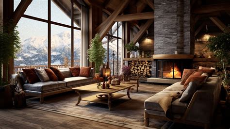 Snowy Mountain Solace Cabin Wind And Fireplace Symphony Cabin By