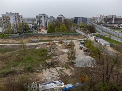 Kraków Osiedle Podwawelskie rozkopane Trwa przebudowa ul Barskiej