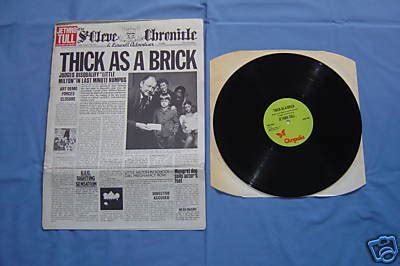 Popsike Jethro Tull 12 LP Thick As A Brick Thick Vinyl Nr MINT