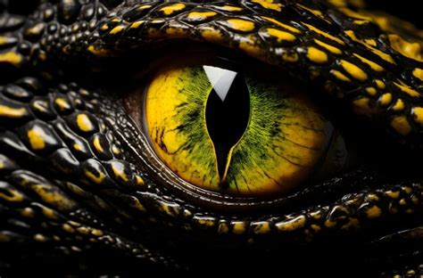 Premium Ai Image Photo Alligator Eyes Through Macro Photography