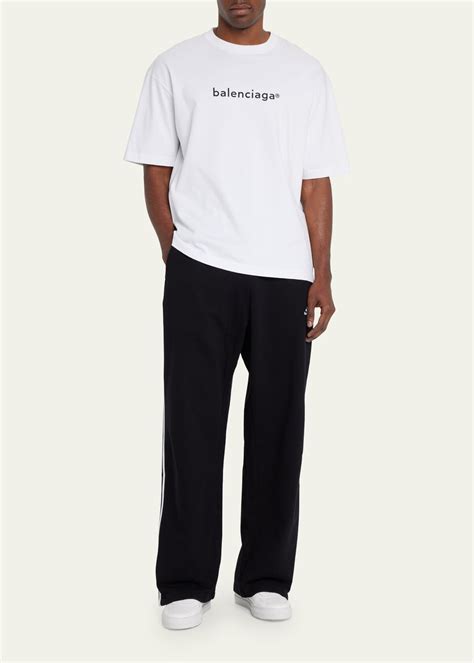 Balenciaga X Adidas Side Stripe Track Pants In Litchi Noi 40 Off