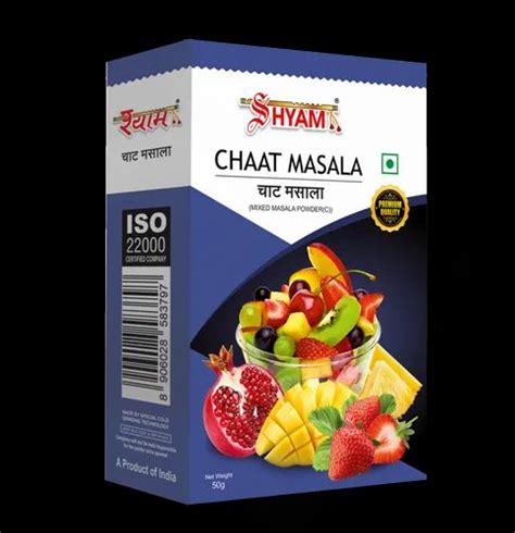 Shyam Dhani Chaat Masala Packaging Type Box Packaging Size G At