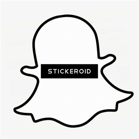 Snapchat Ghost Logo Black And White Snapchat Transparent Png