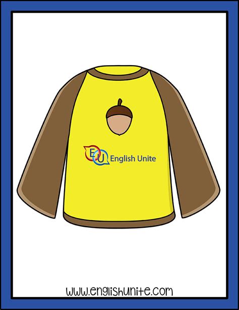 English Unite - Fall Autumn Noun Clip Art - Shirt