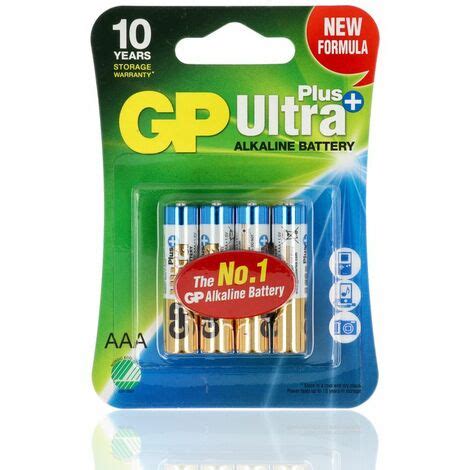 Batteria Gp Ultra Plus Alkalina 1 5V 24Aup Lr03 Ministilo AAA Blister