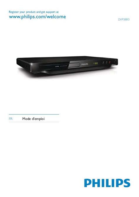 Notice PHILIPS DVP 3880 lecteur dvd Trouver une solution à un