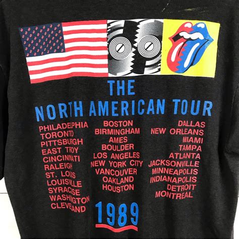 Vintage 1989 Rolling Stones Tour T Shirt Gem