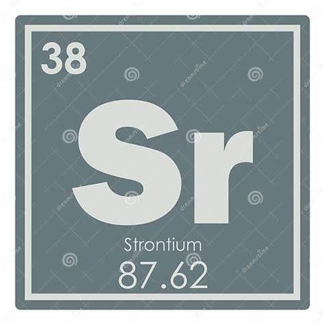 Strontium Chemical Element Stock Illustration Illustration Of Geek 109036196