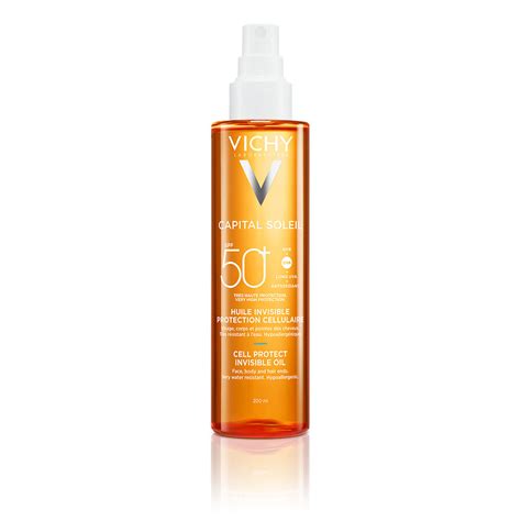 Vichy Capital Soleil Cell Protect Száraz Olaj Spray Spf50 200ml