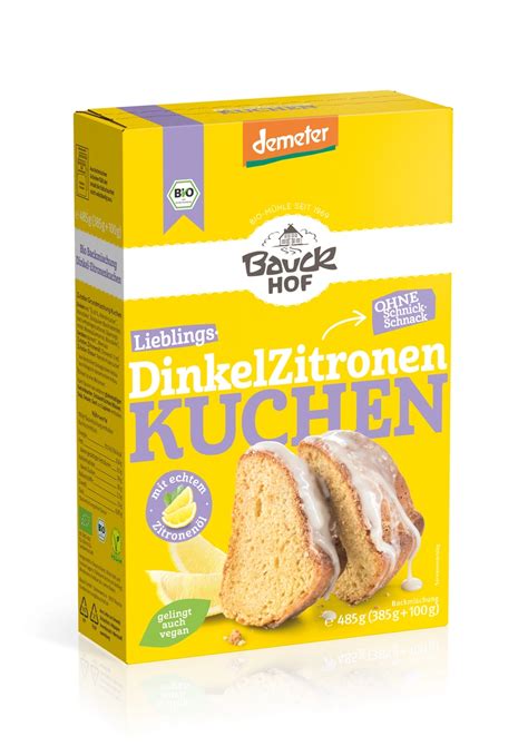 Backmischung Dinkel Zitronenkuchen Demeter Nat Rlich Bio Fairplace