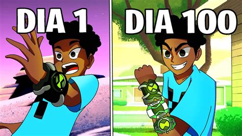 Eu Sobrevivi Dias Usando Omnitrix No Minecraft Youtube