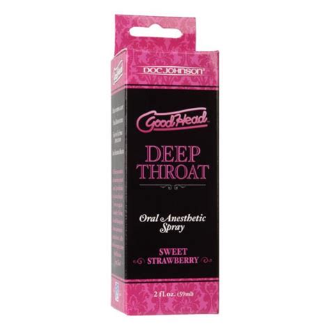 Goodhead Deep Throat Spray Sweet Strawberry 2oz On Literotica