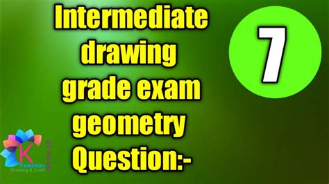 Intermediate Drawing Grade Exam Plan Geometry How To Draw Construction