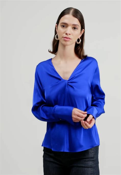 Boss Bidinta Blouse Open Blue Bleu Zalando Fr