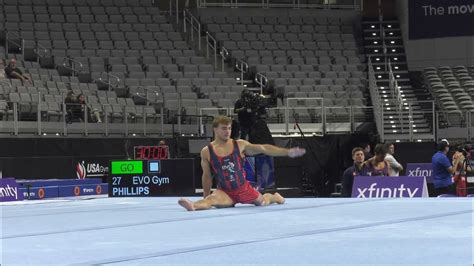 Curran Phillips Floor Exercise 2024 Xfinity U S Championships Senior Men Day 1 Youtube