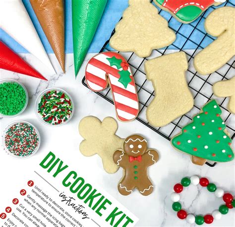 DIY Christmas Cookie Kit Decorate Your Own Cookies One Dozen - Etsy