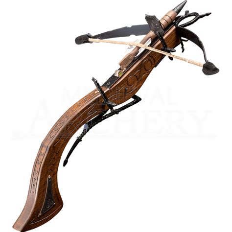 Beautifully Designed In The Shape Of A Pistol Grip Crossbow The Curved Medieval Crossbow Is