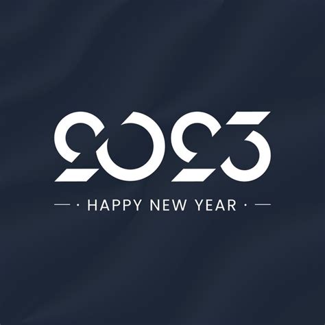 Premium Vector 2023 Happy New Year Text Typography