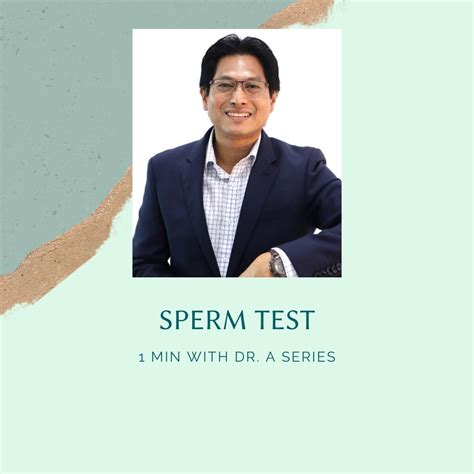 1 Min With Dr A Sperm Test Dr Agilan Arjunan