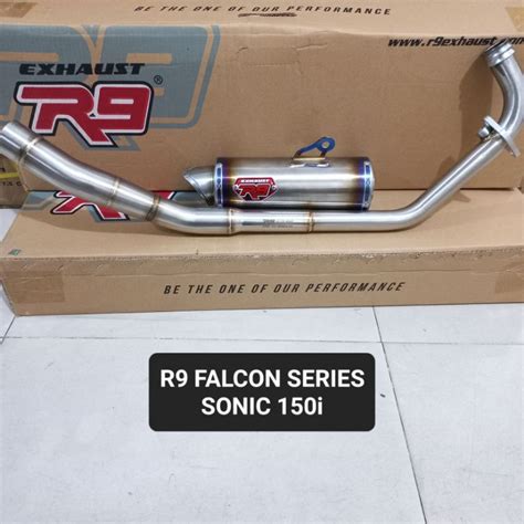 Jual Knalpot R9 Falcon Series Mx King Sonic 150 GSX 150 Shopee Indonesia