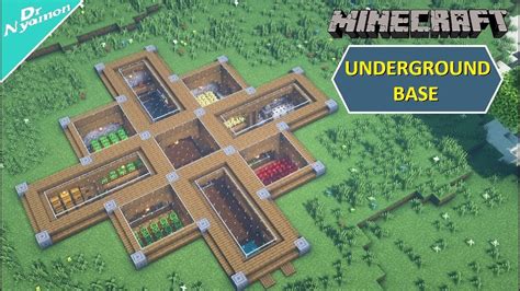 How To Build An Underground Survival Base [minecraft Tutorial] Youtube