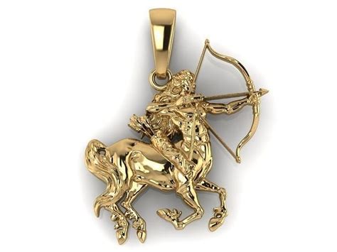 Zodiac Sagittarius Pendant 3D Model 3D Printable CGTrader