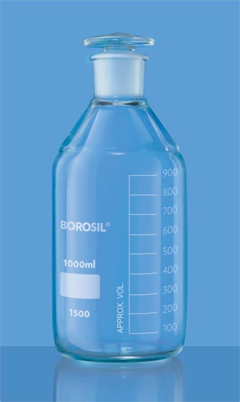 Foxx Life Sciences Borosil Reagent Bottles With Ground Glass Stoppers