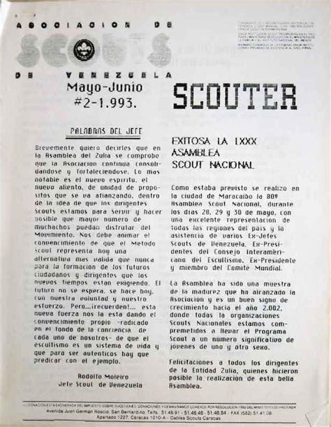 Scouter 2 1993 By Museo Virtual Scout Venezuela Issuu