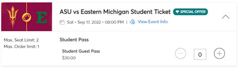 Ticketmaster not showing student ticket : r/ASU