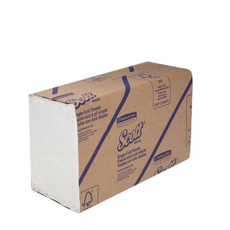 Scott 1742 Interfold Towel 266 X236cm White Carton 16 X 250pc Pack