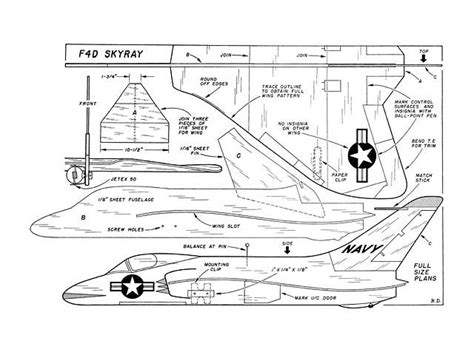 F D Skyray Oz By Bill Dean Plan Thumbnail Model