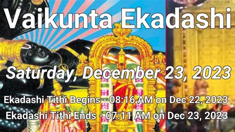 Vaikunta Ekadasi 2023 Date Time Srirangam Vaikunta Ekadasi Festival