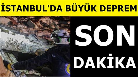 Sondakika Stanbul Da Korkutan B Y K Deprem Meydana Geldi Gece Yar S