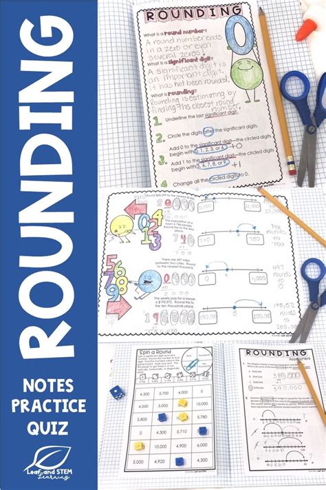 Rounding Interactive Notebook Set Interactive Notebooks Math
