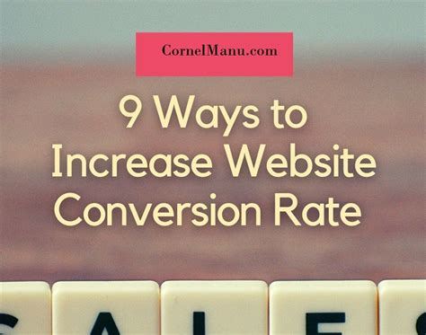 9 Ways To Increase Website Conversion Rate