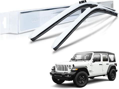 Amazon Clix Wipers Jeep Wrangler White Windshield